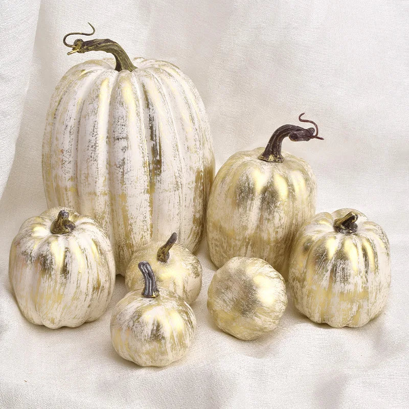 BowLift | Decorative Pumpkins PumpkinCharm | 7-piece Set | Autumn & Halloween Decor | Lightweight & Reusable