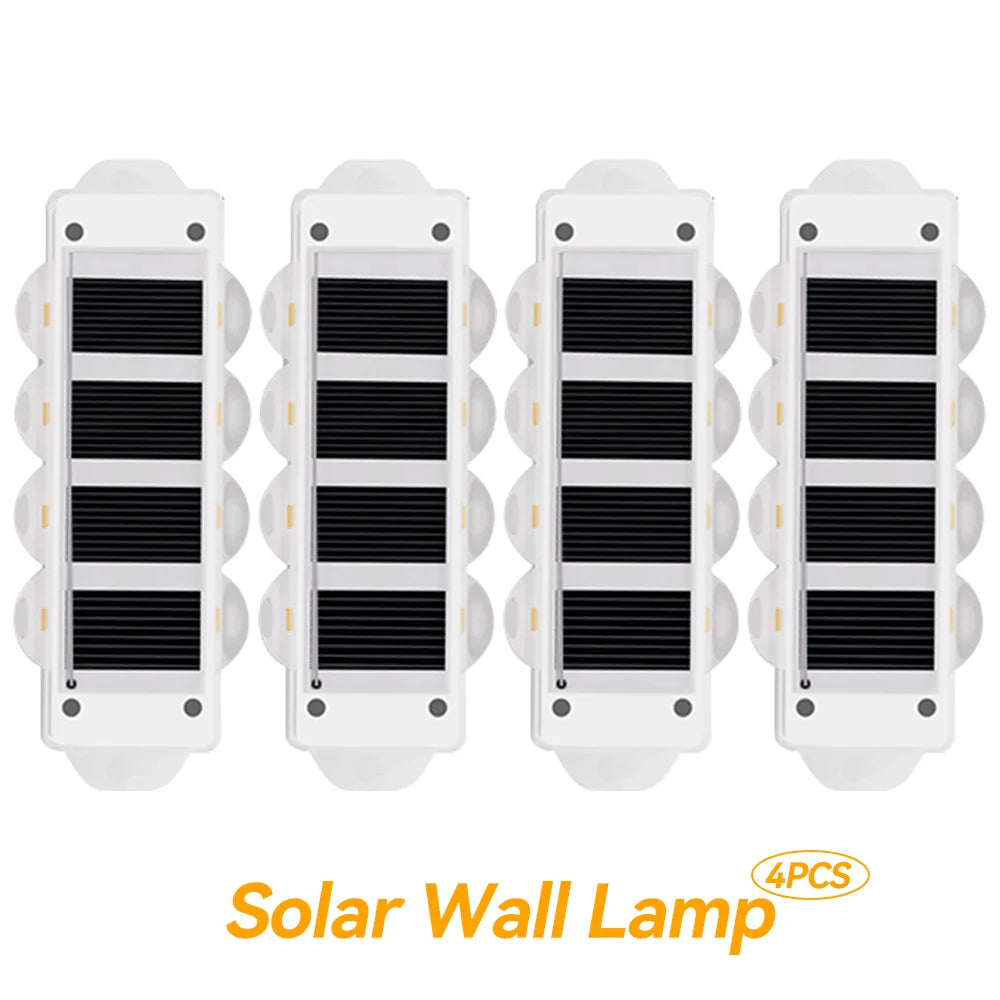 BowLift | Solar Wall Lights Solavine | Warm White Light | IP44 Weatherproof | For Fence, Terrace & Garden | 8 Hours Light Duration