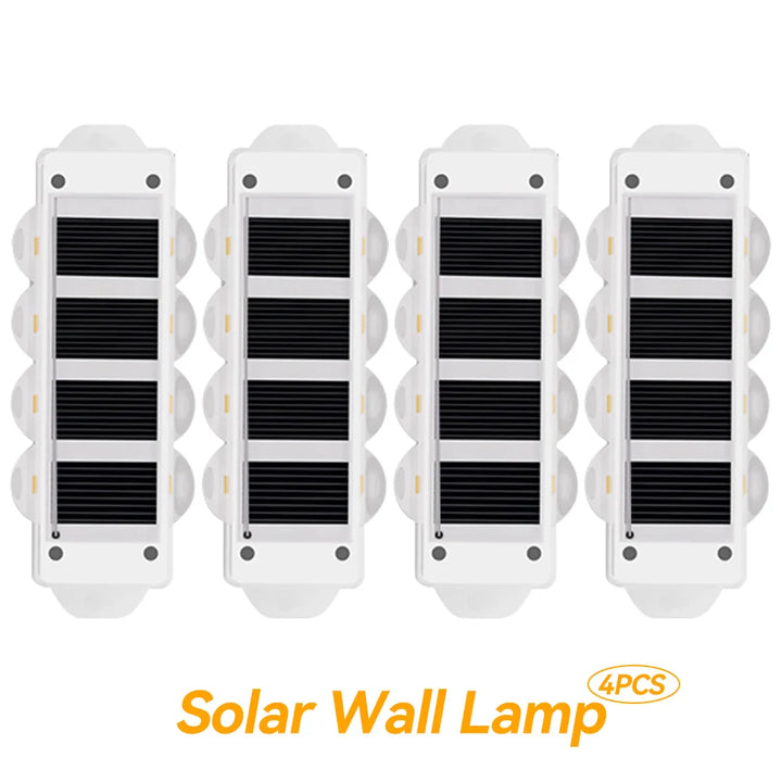 BowLift | Solar Wall Lights Solavine | Warm White Light | IP44 Weatherproof | For Fence, Terrace & Garden | 8 Hours Light Duration