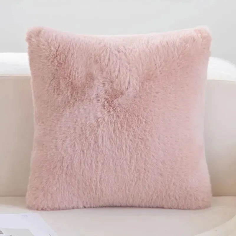 BowLift | Luxury Faux Rabbit Fur Cushion Cover for Stylish Interiors