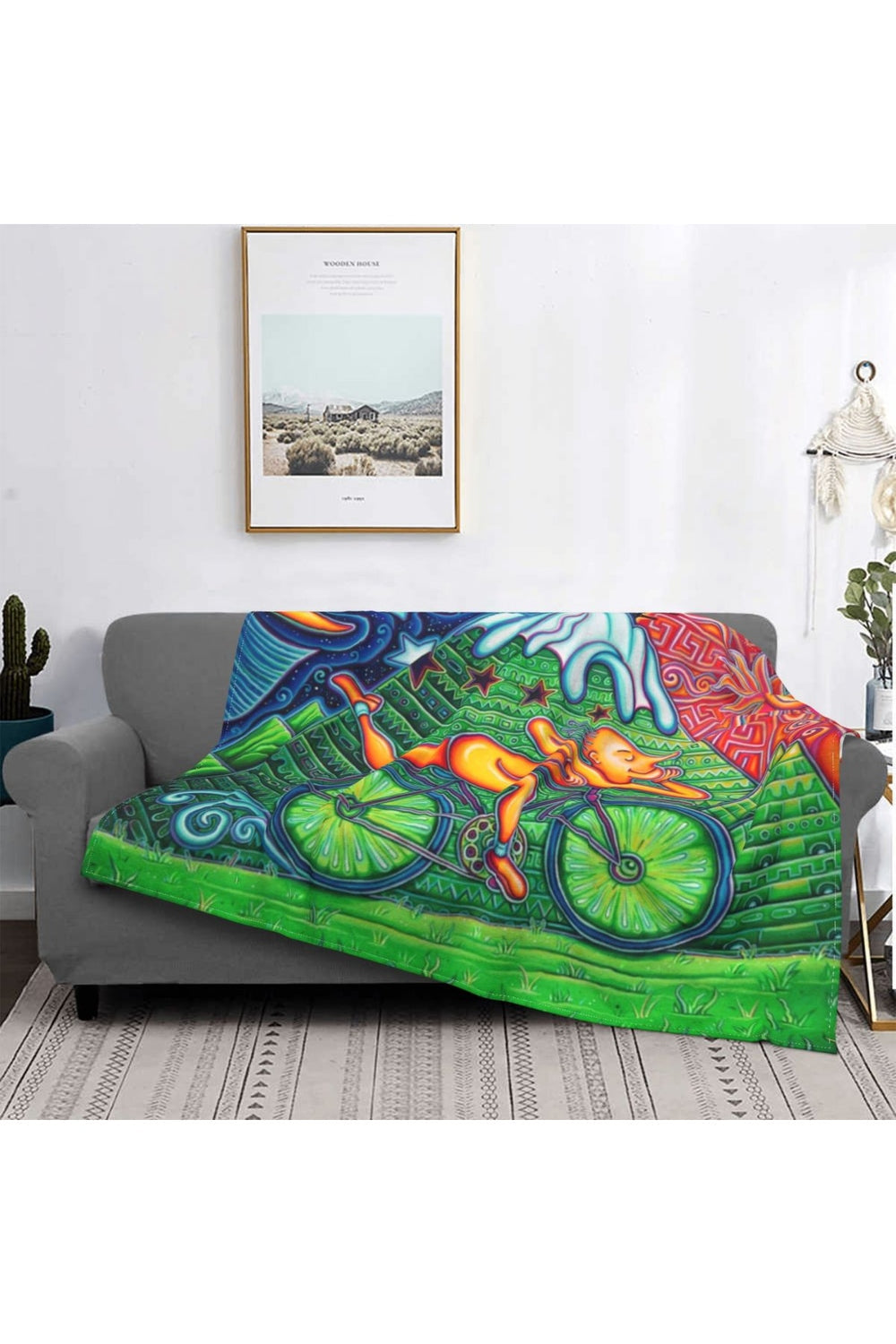 Hoffman Bicycle Day Throw Blanket | Bowlift