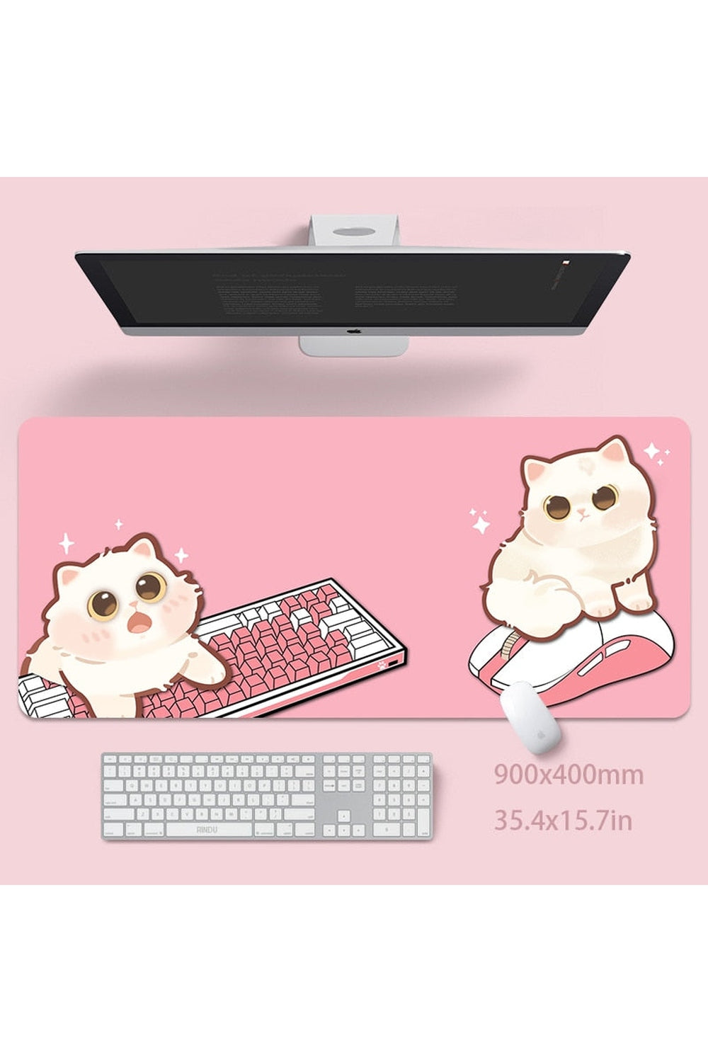 Cat large desk mat | Bowlift
