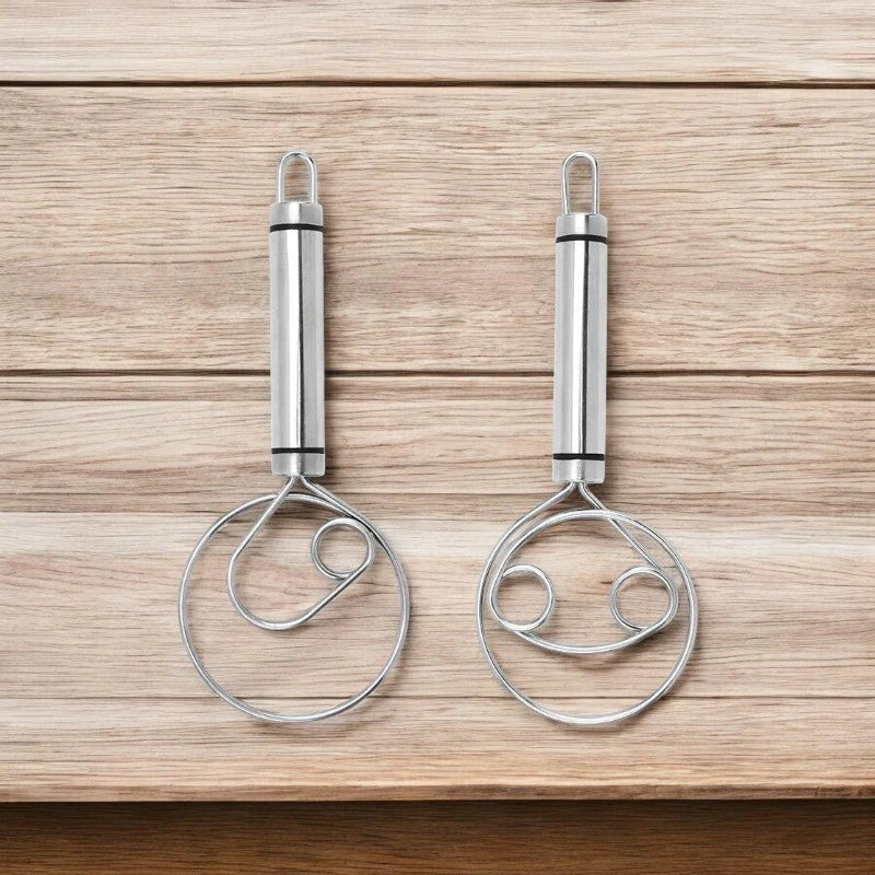 BowLift | Robust Stainless Steel Danish Dough Whisk – Durable, Ergonomic Design for Versatile Baking & Cooking