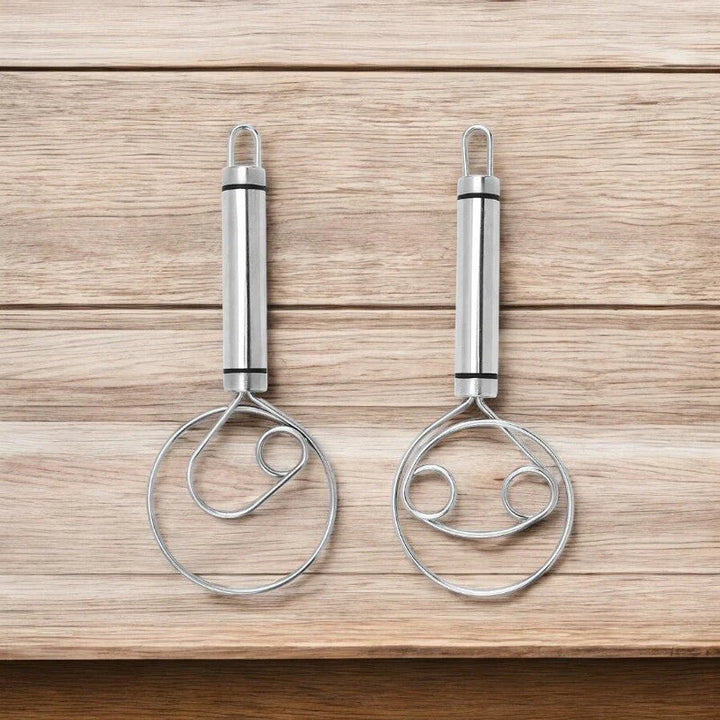 BowLift | Robust Stainless Steel Danish Dough Whisk – Durable, Ergonomic Design for Versatile Baking & Cooking