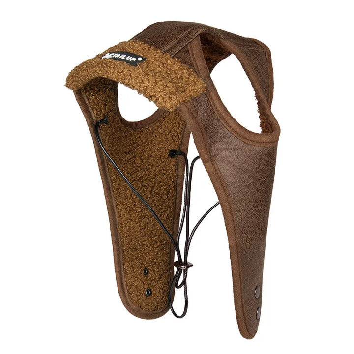Winter pilot cap for pets warm and comfortable Bowlift