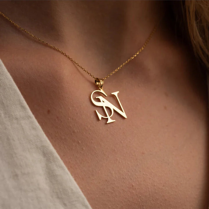BowLift | Minimal Personalized Monogram Necklace
