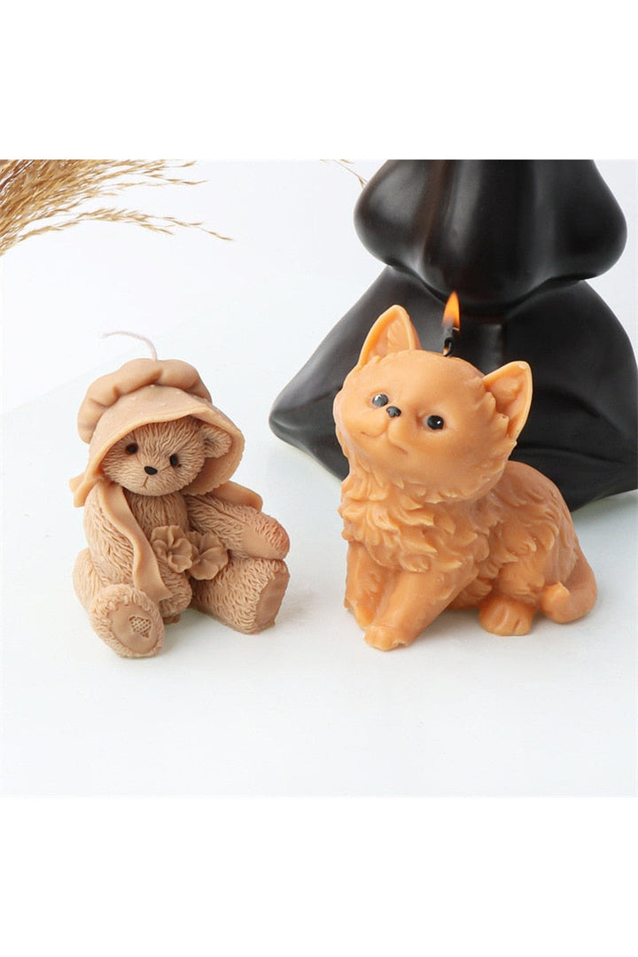 Bear Gypsum Candle Mold | Bowlift