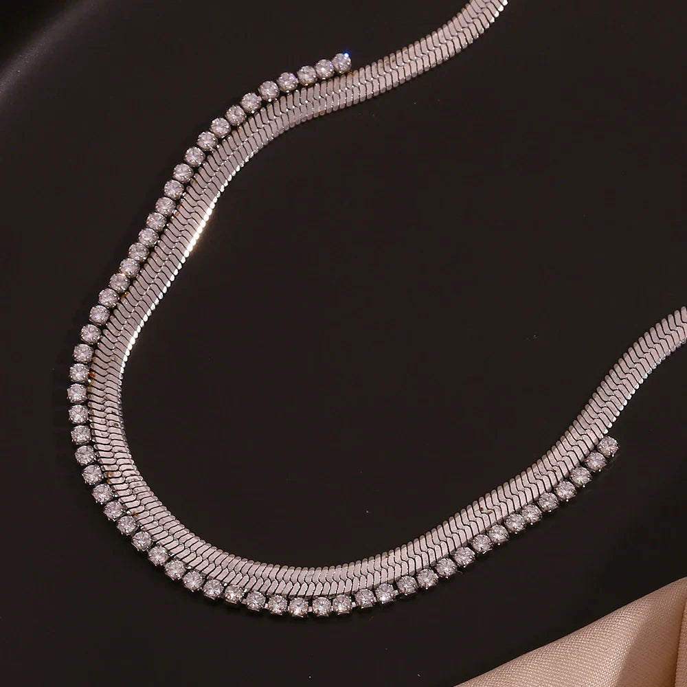 BowLift | Herringbone Diamond Dazzle Necklace