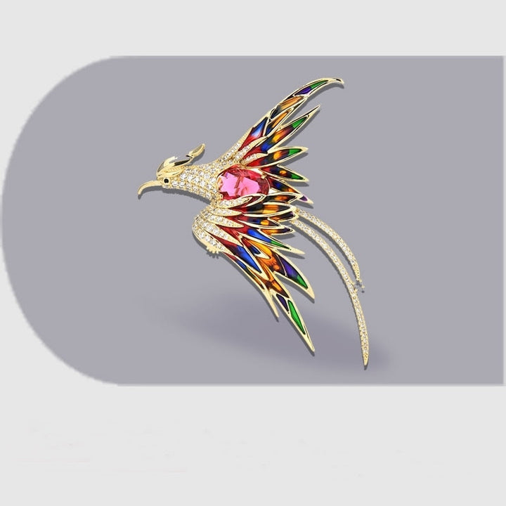 BowLift | Colorful Flying Phoenix Brooches