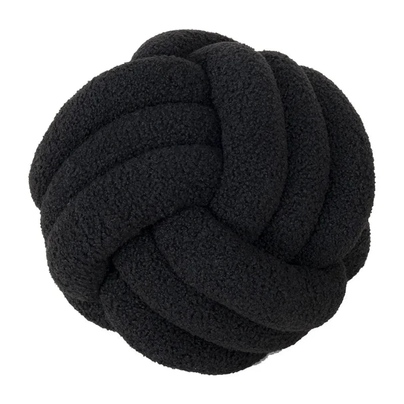 Boucle Rope Knot Ball Cushion | Bowlift
