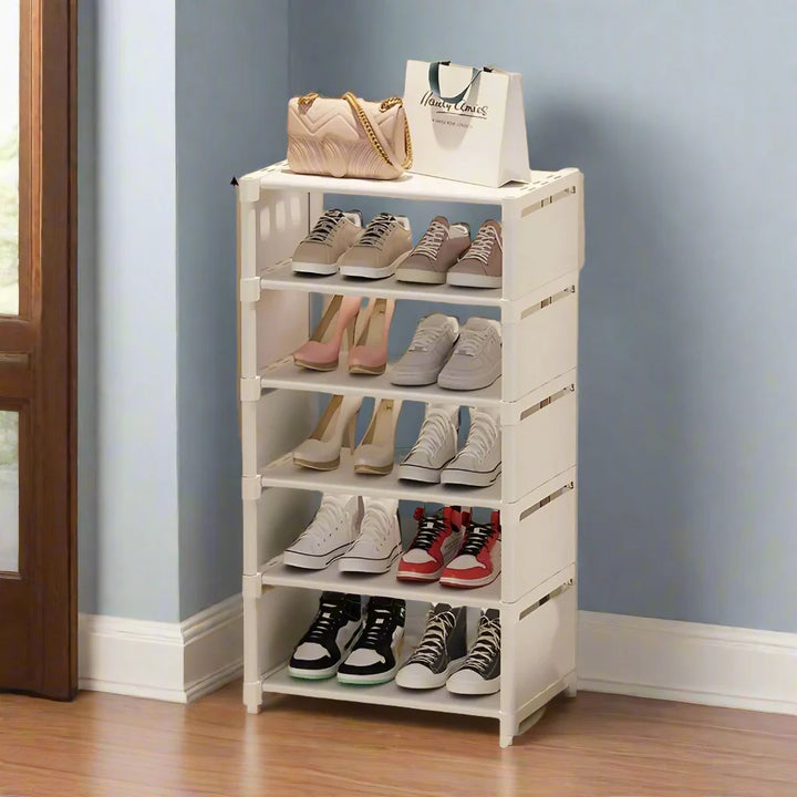 BowLift | Space-Saving Metal Frame Shoe Rack with 6/8 Layers – Liora