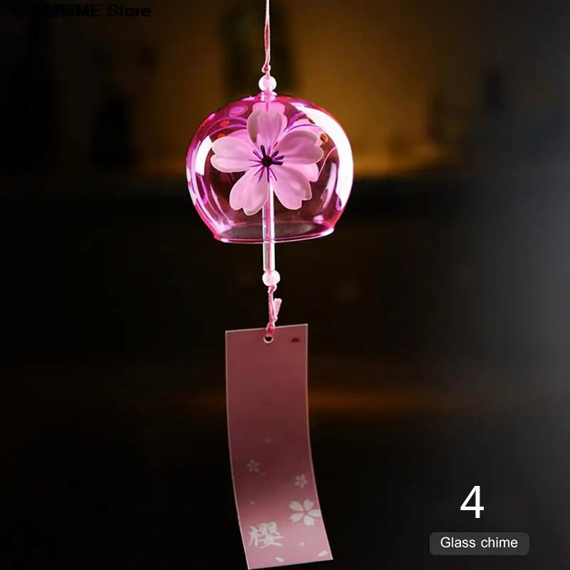 BowLift | Glass Wind Chime Hanabira | Japanese Style | Clear Sound & Decorative Pendant | Handmade