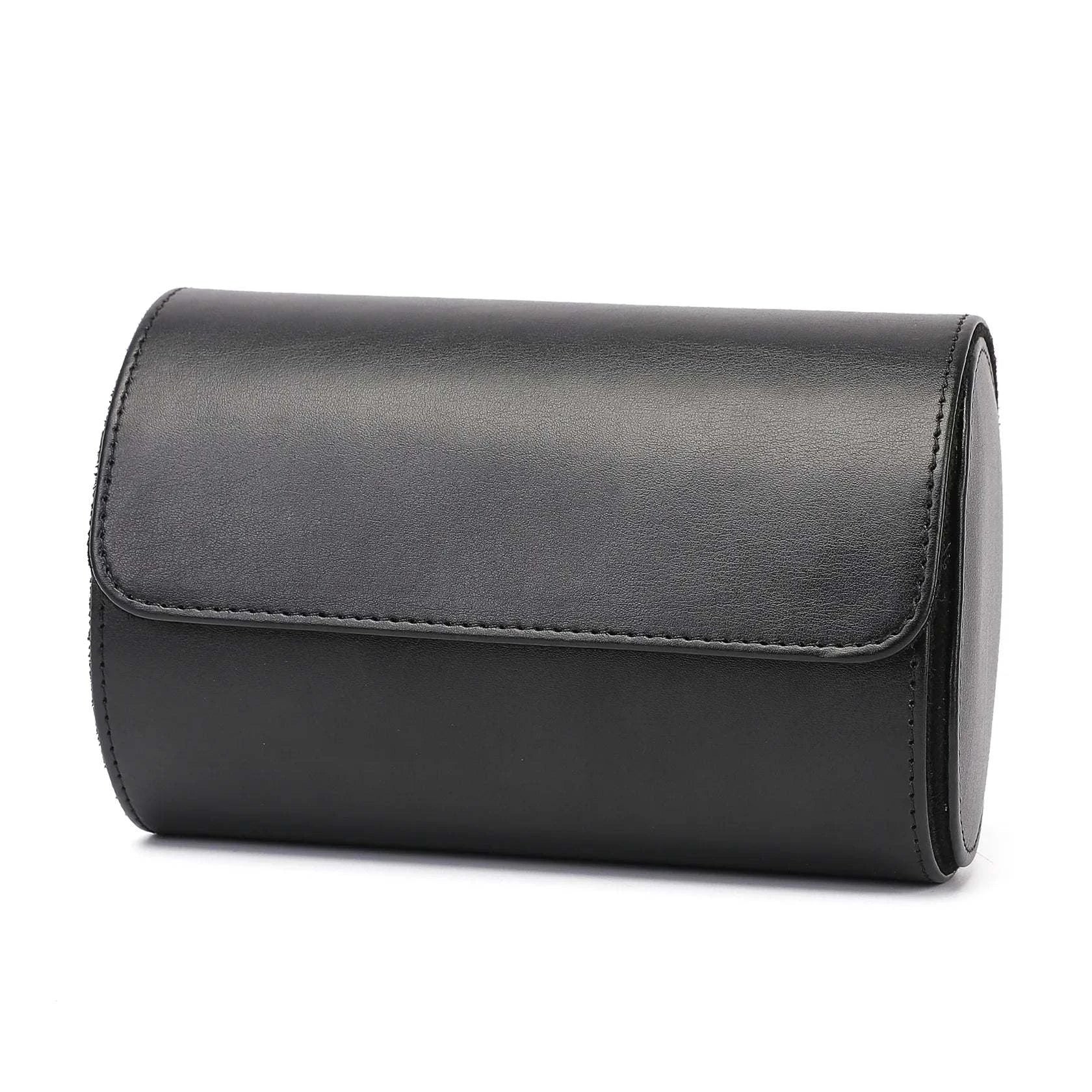 BowLift | Vintage Leather 3-Slot Men's Watch Box for Travel