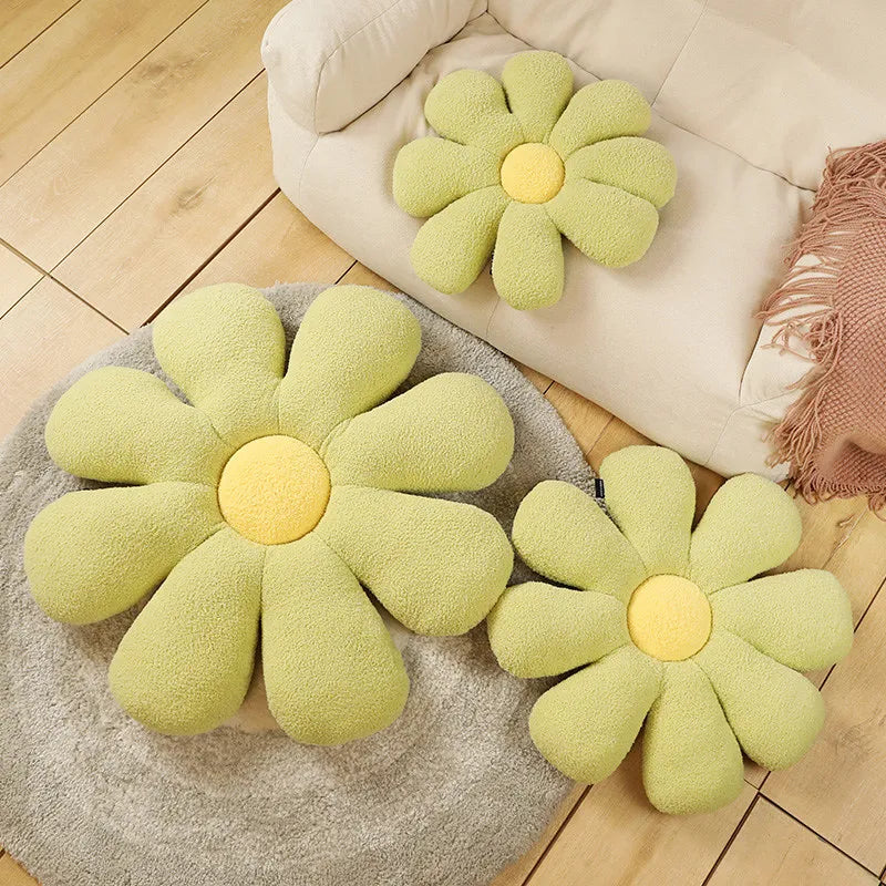 Boucle Plush Flower Cushion | Bowlift