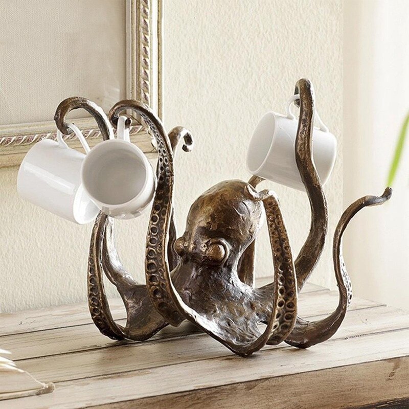 BowLift | Octopus Resin Decorative Mug Holder