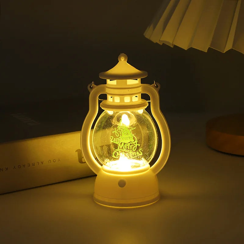 Mini Christmas lamp with LED lighting - Portable decorative lantern for festive decoration, winter & Christmas season | Bowlift