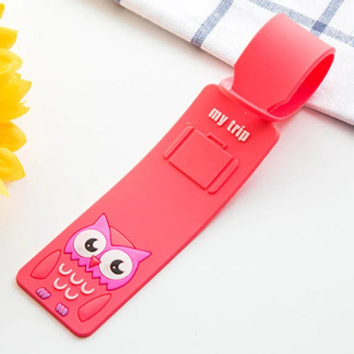 BowLift | Taggidoo Silicone Luggage Tag with Animal Design | Address Label for Travel & Luggage | Boarding Tag for Suitcases & Bags