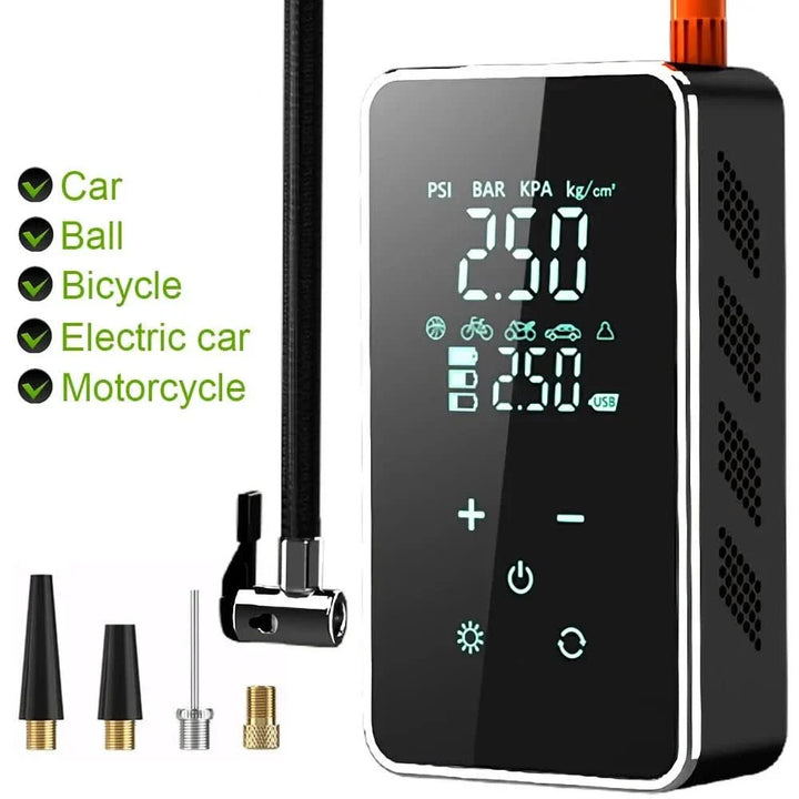 BowLift | Portable wireless air pump with touchscreen & 150psi pressure