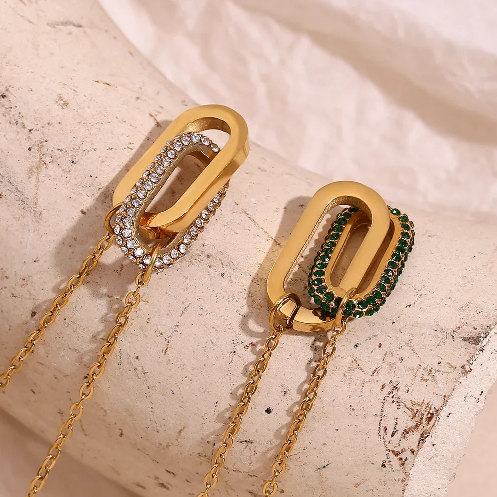 BowLift | Classy Paper Clip Link Love Necklace