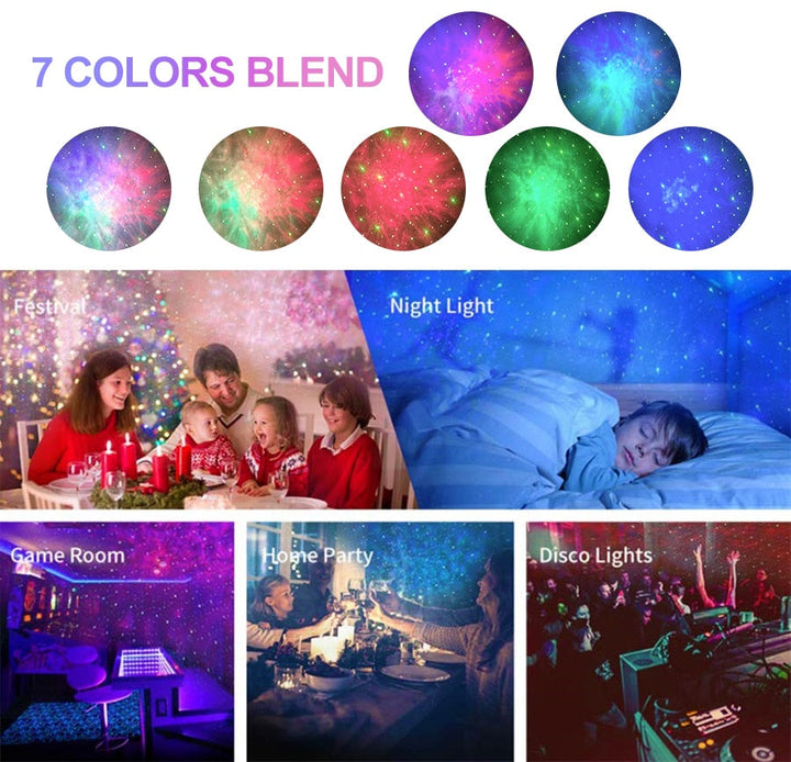 Galaxy Glow Rotating Starry Sky Projector | Bowlift