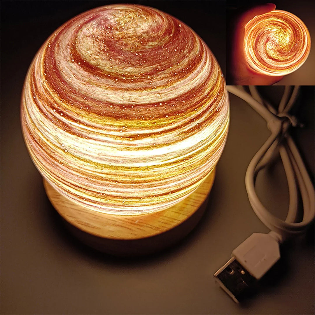 3D Crystal Planets Atmosphere Night Lamp | Bowlift