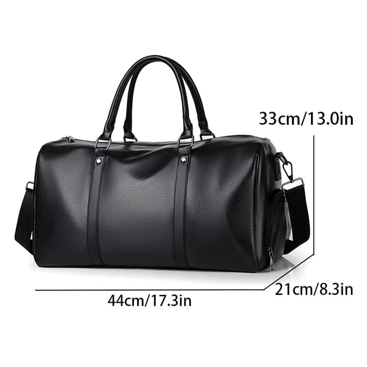 BowLift | Travel bag Ravemo Roadster | Retro sports bag made of waterproof PU | 44×33×21 cm | For short trips, training & motorcycling