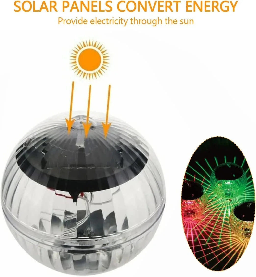 BowLift | Solar Swimming Light LumiGlobe | RGB Color Change | Floating LED Ball IP65 | For Pool, Pond & Garden