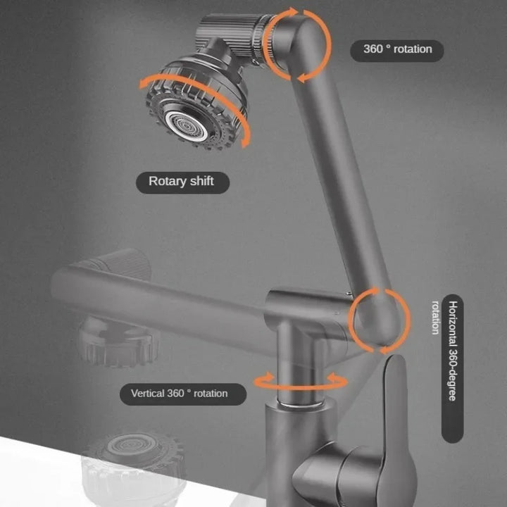 BowLift | Splash-Proof Mechanical Universal Rotatable Arm Faucet