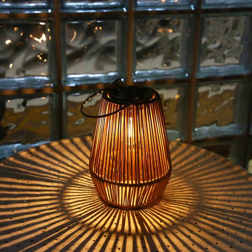 BowLift | Solar Outdoor Handwoven Garden Lamps | Waterproof Landscape Light for Villa & Terrace Decoration - Alpho