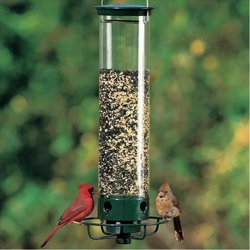 BowLift | Metal Window Bird Feeder with Weight-Activated Rotating Perch and Seed Capacity