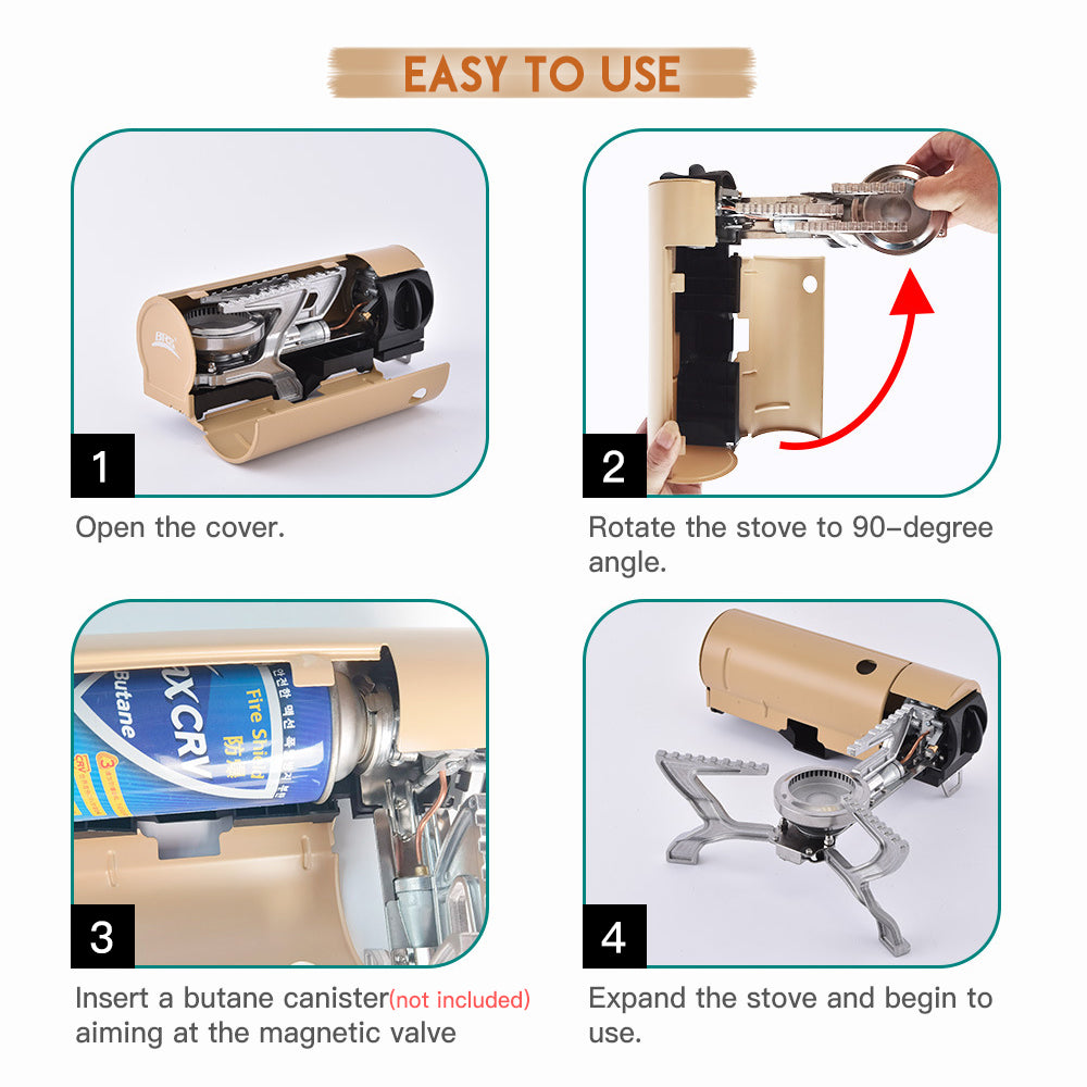 Outdoor Mini Portable Folding Gas Stove | Bowlift