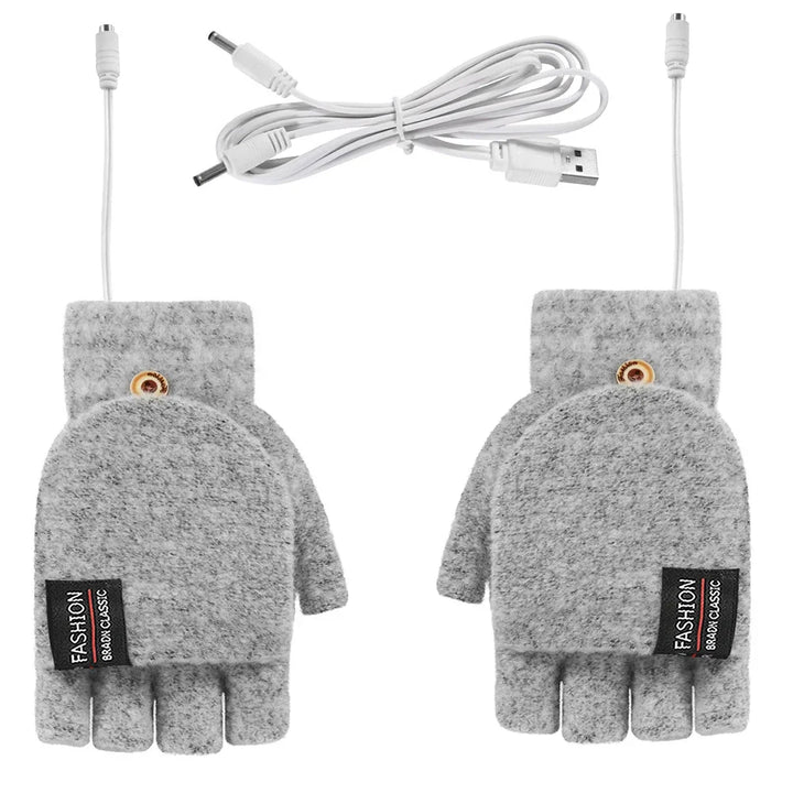 BowLift | ThermoLoom USB heating gloves | 3 heat levels | Soft knit material | Unisex one size