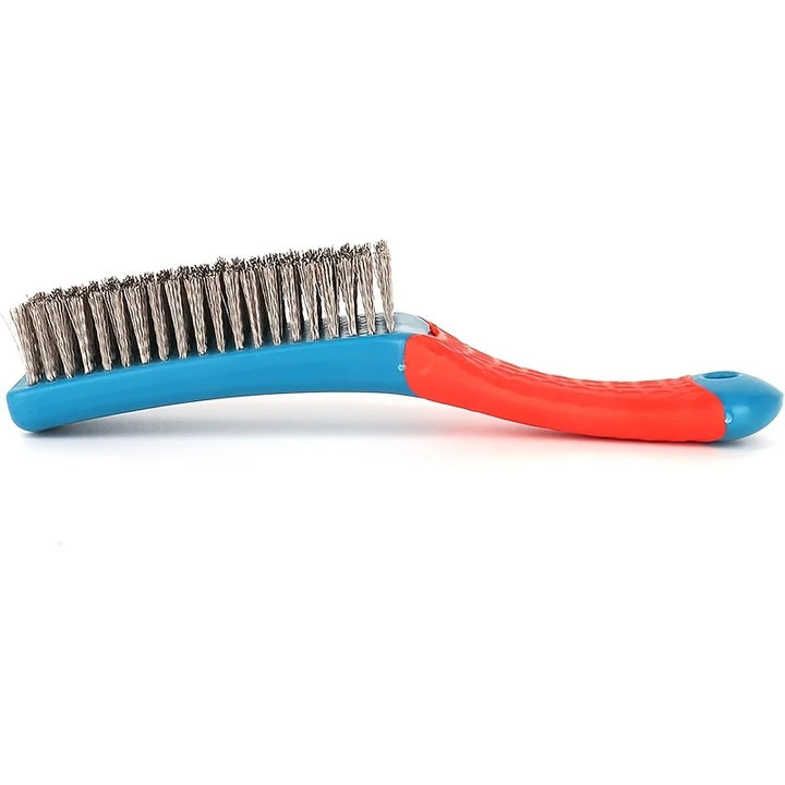 BowLift | METALGRIP Wire Brush made of Stainless Steel | Extra Durable with Ergonomic Handle | For Rust, Dirt & Sweat Residues