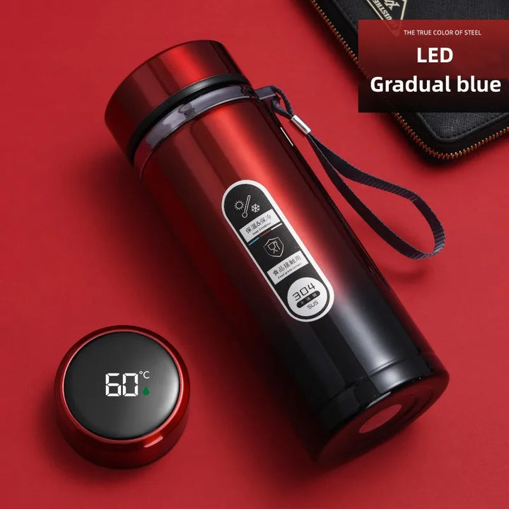 BowLift | TempraBottle – Smart Thermos Bottle with LED Temperature Display (800ml–1L)