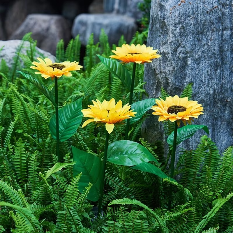 BowLift | Solar-Powered LED Sunflower Lights for Gardens and Yards
