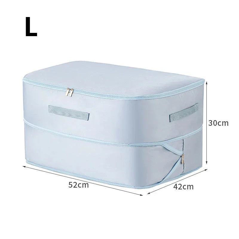 Storage bag for bedding with 40% space savings | Bowlift
