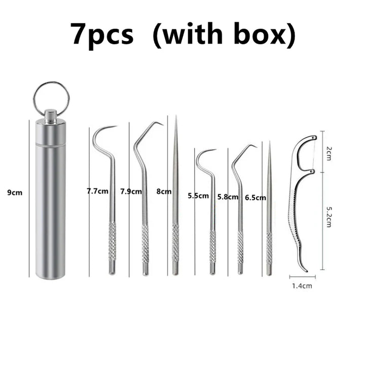 BowLift | Stainless Steel Reusable Toothpick Set