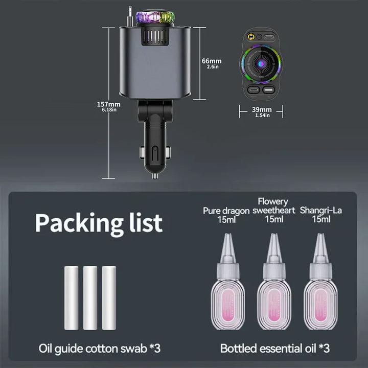 BowLift | 5-in-1 Car fast charger with Air Freshener