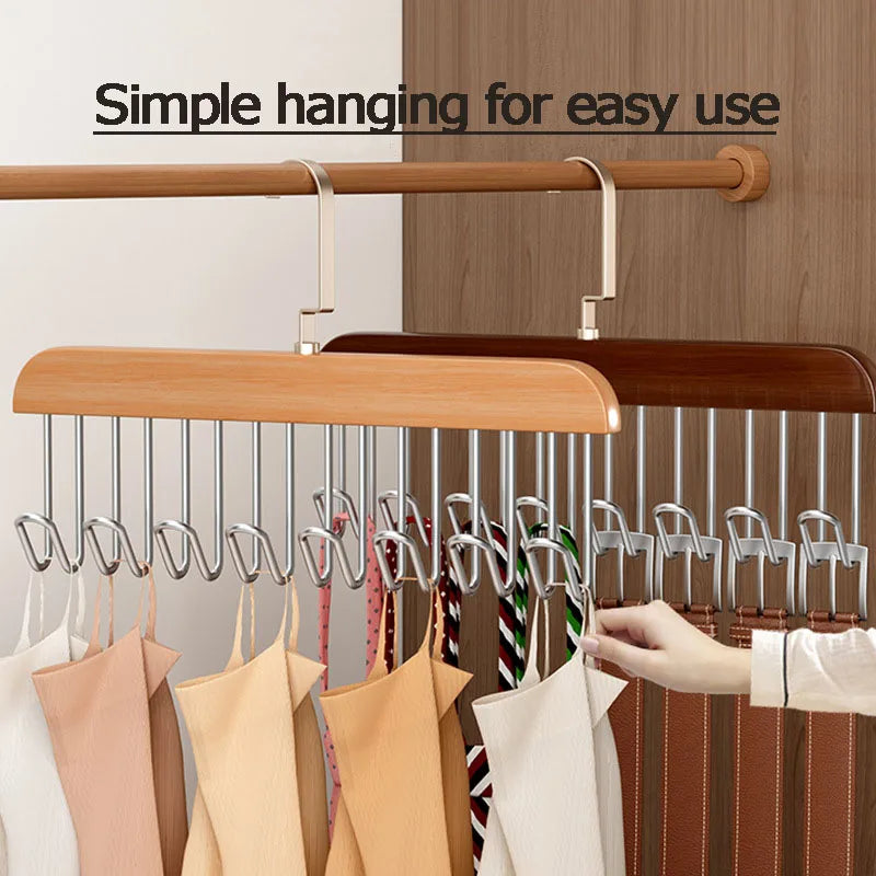 Multi-Hook Space Saver Clothes Organizer Rack | Bowlift