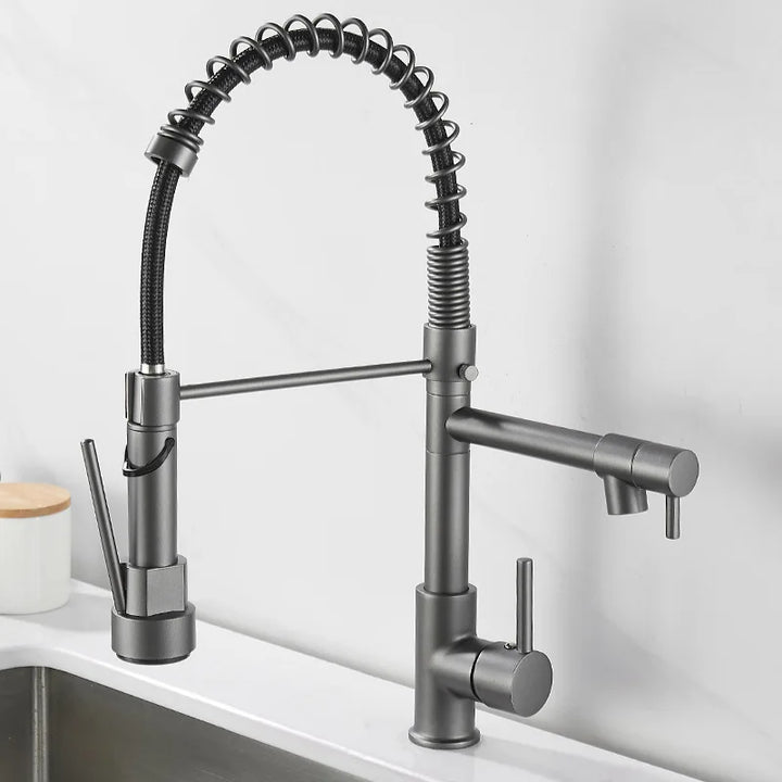 Faucet with Double Outlet – High-Quality Faucet for Flexible Washing, Easy Installation, Ideal for Modern Kitchens, Swiveling and Durable | Bowlift