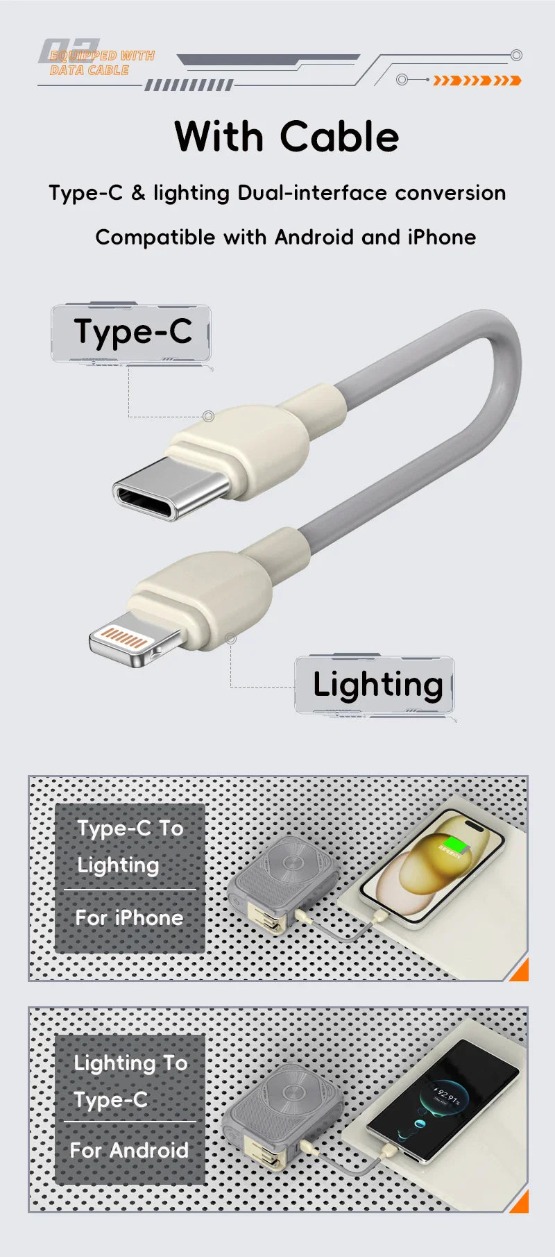 BowLift | USB Portable Magnetic Wireless Power Bank
