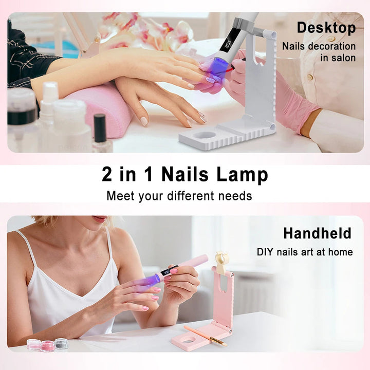 UV nail pen with folding stand - rechargeable | Bowlift