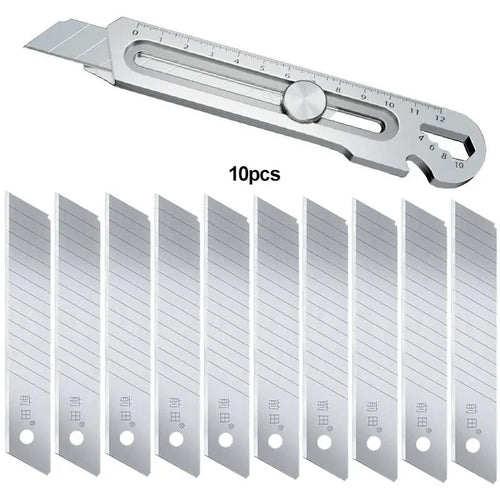 6in1 Multipurpose Stainless Steel Retractable Heavy Duty Snap-Off Blade | Bowlift
