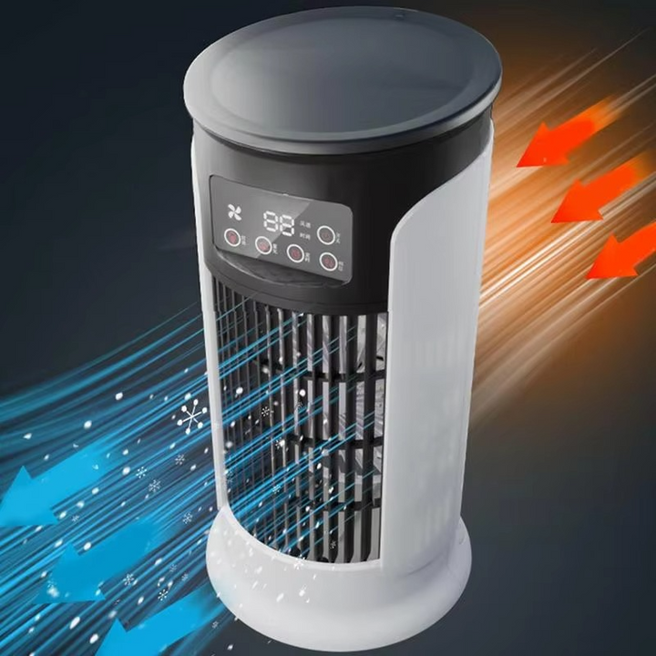 Portable Air Conditioners Fan Evaporative Cooler USB Quiet Timer Room Cooling Small 10 oz Water Tank Personal Cooler Adjustable | Bowlift