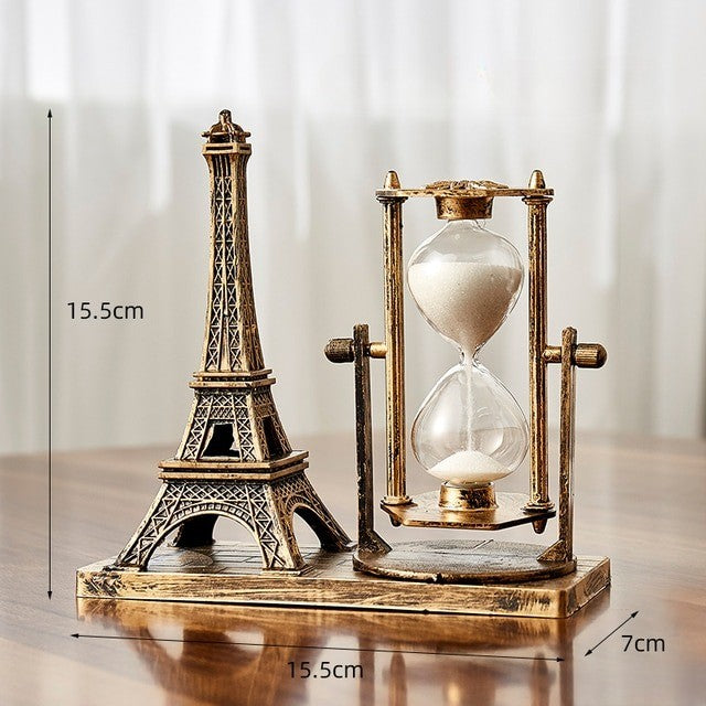 Time Charmer Metal Hourglass Decor | Bowlift