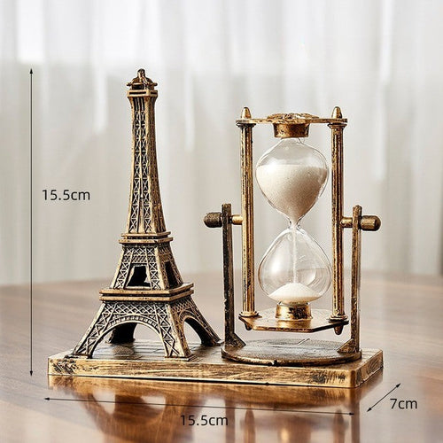 Time Charmer Metal Hourglass Decor | Bowlift