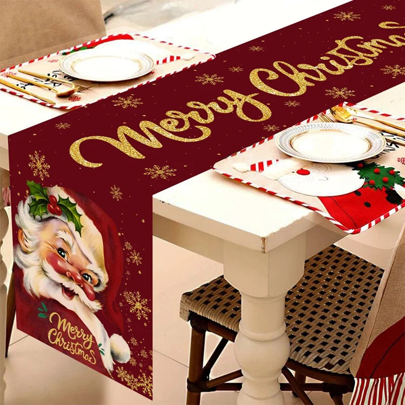 BowLift | FestiLoom Christmas Table Runner | "Merry Christmas" Design | 100% Polyester | Festive Decor for Christmas & New Year 2025/2026