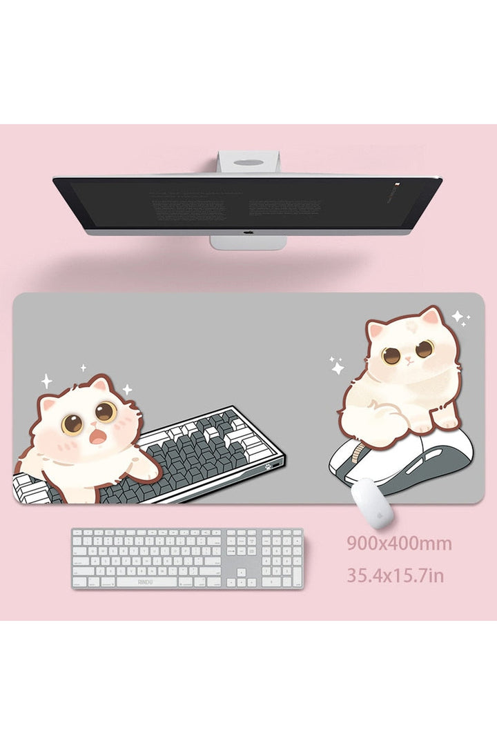 Cat large desk mat | Bowlift