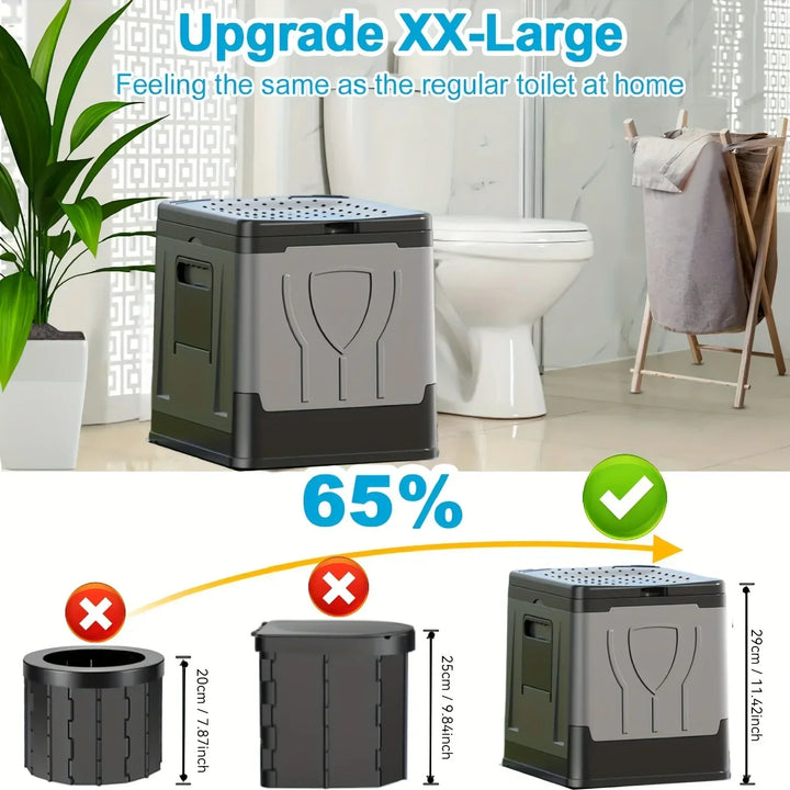 BowLift | GoComfort XL Camping Toilet | Foldable, Hygienic and Practical
