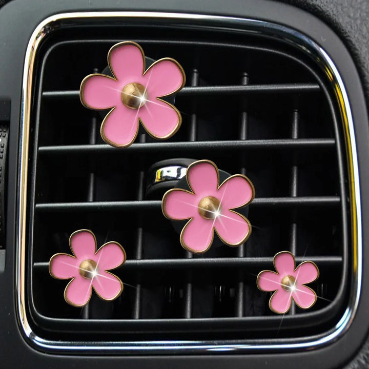 BowLift | FloraDrive Scent Clips | Flower Air Fresheners for Car | Set of 4 | Decorative Aromatherapy for Vent Slots